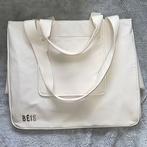 BEIS east to west tote bag (beige)